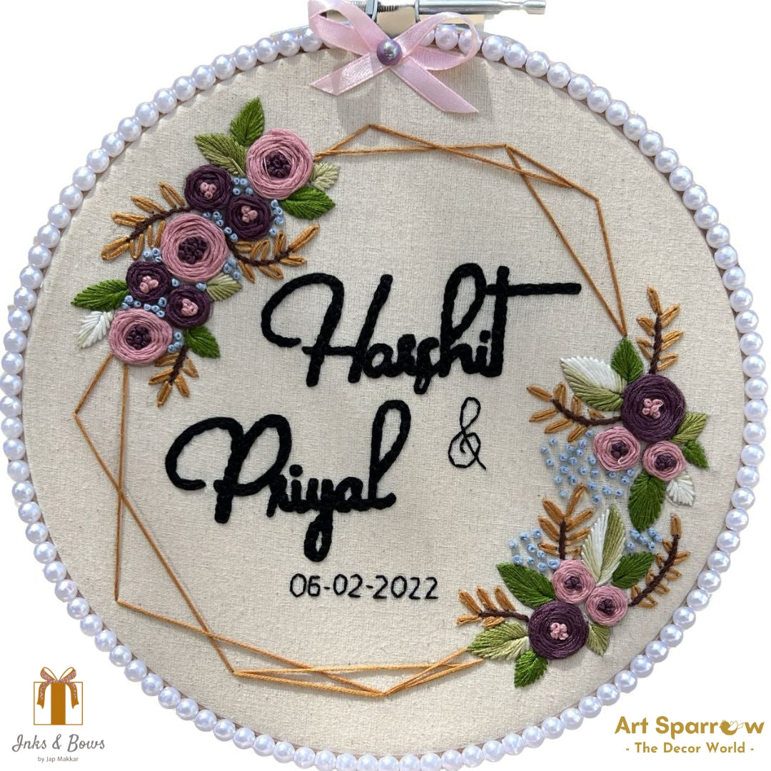 Customizable Personalised Designer Hoop | Inks & Bows