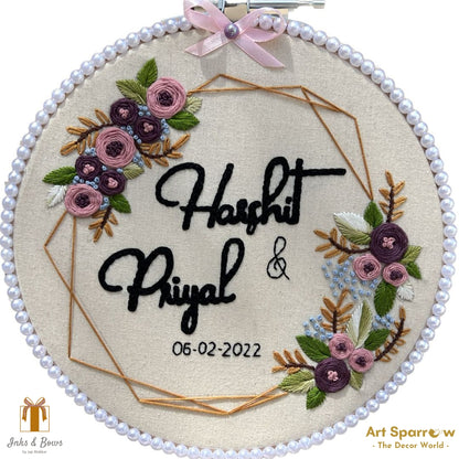 Customizable Personalised Designer Hoop | Inks & Bows