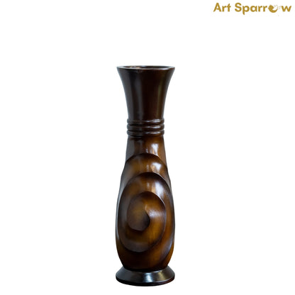 Wooden Vase Flower Pot