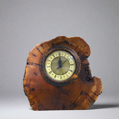 Cedar Wood Table Clock