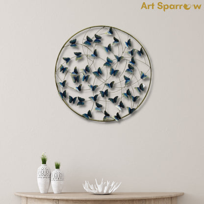 Cheerfull Butterfly Wall Art Metal Decor