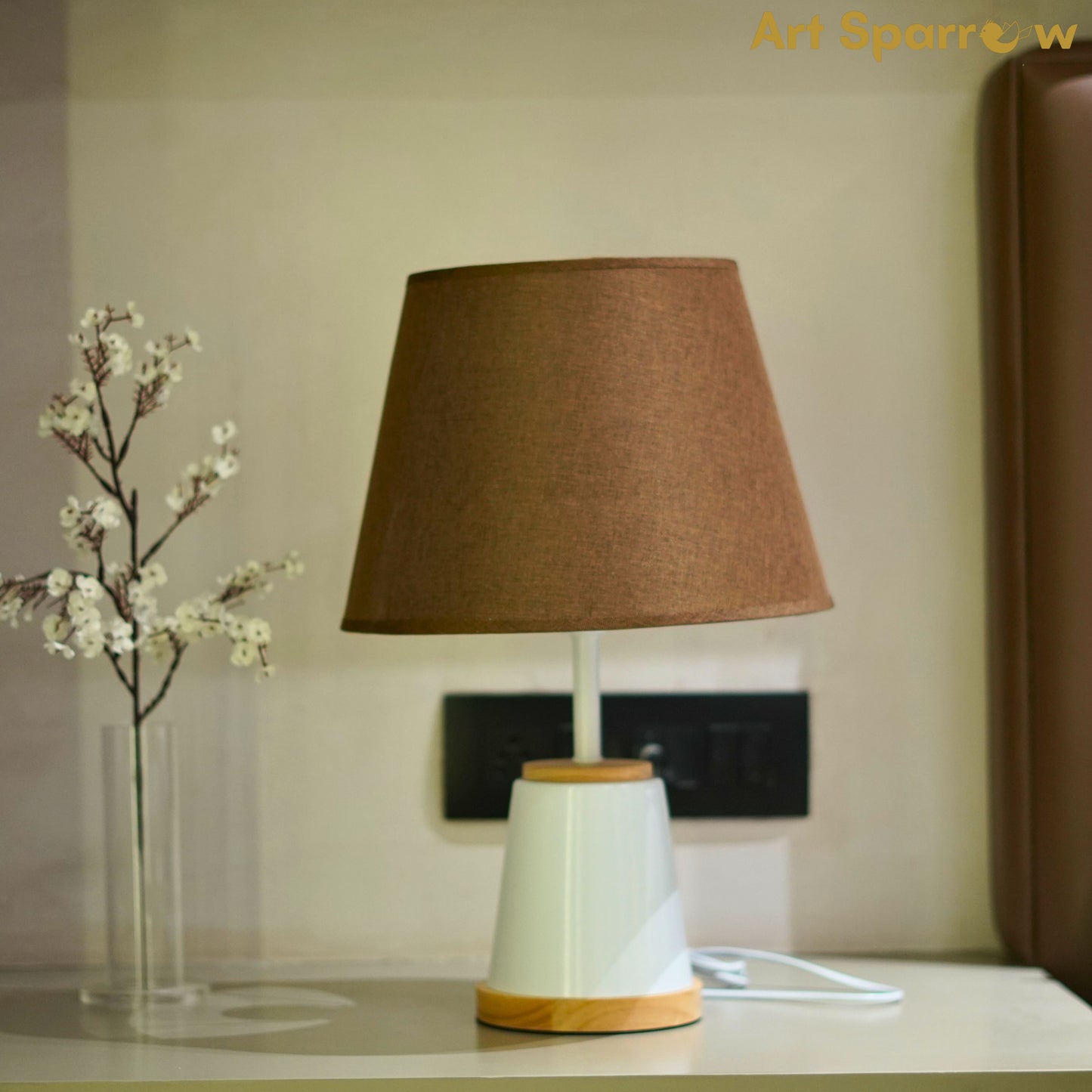 Artage Table Lamp Fabric and Wooden