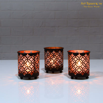 Vintage Mini Tealight set of 3