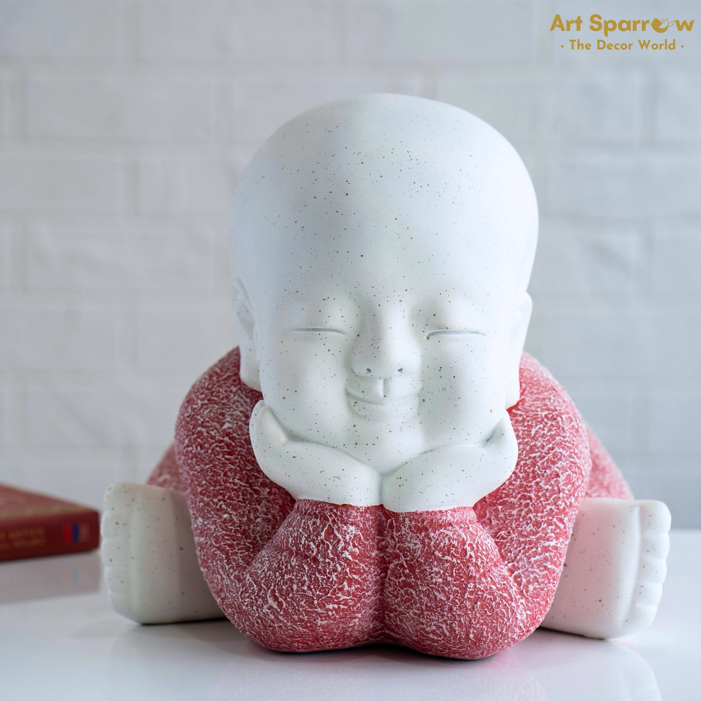 Smiling Baby Table Decor Polyresin Artefact