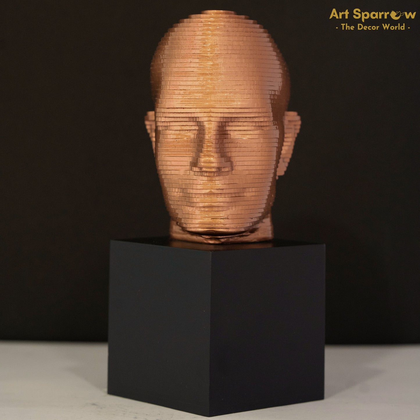 Human Face Bust Art Table Decor