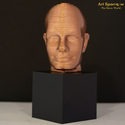 Human Face Bust Art Table Decor