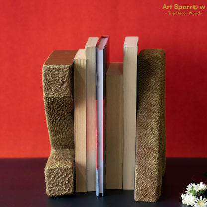 A Z Polyresin Bookends by Art Sparrow