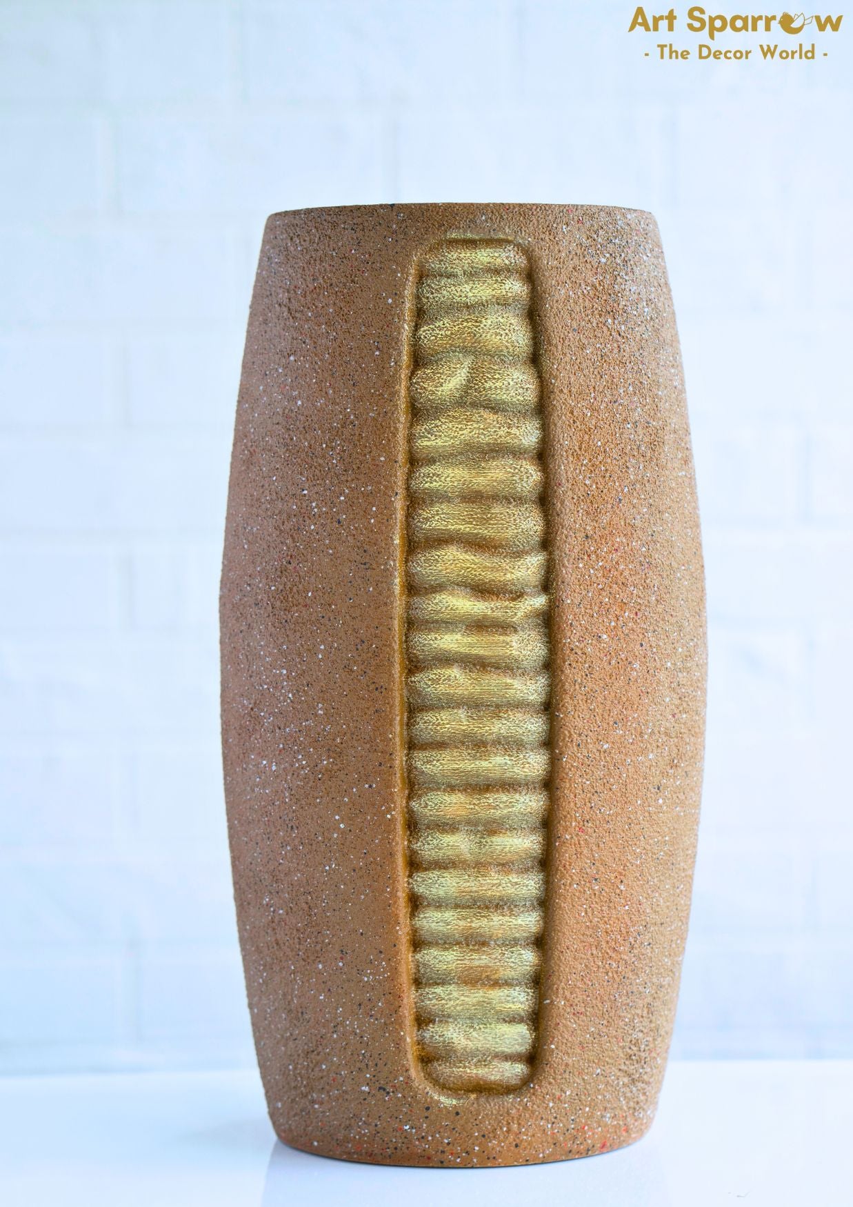 Flower Vase Textured Stone