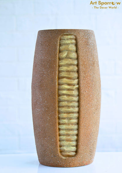 Flower Vase Textured Stone