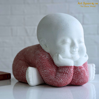 Smiling Baby Table Decor Polyresin Artefact