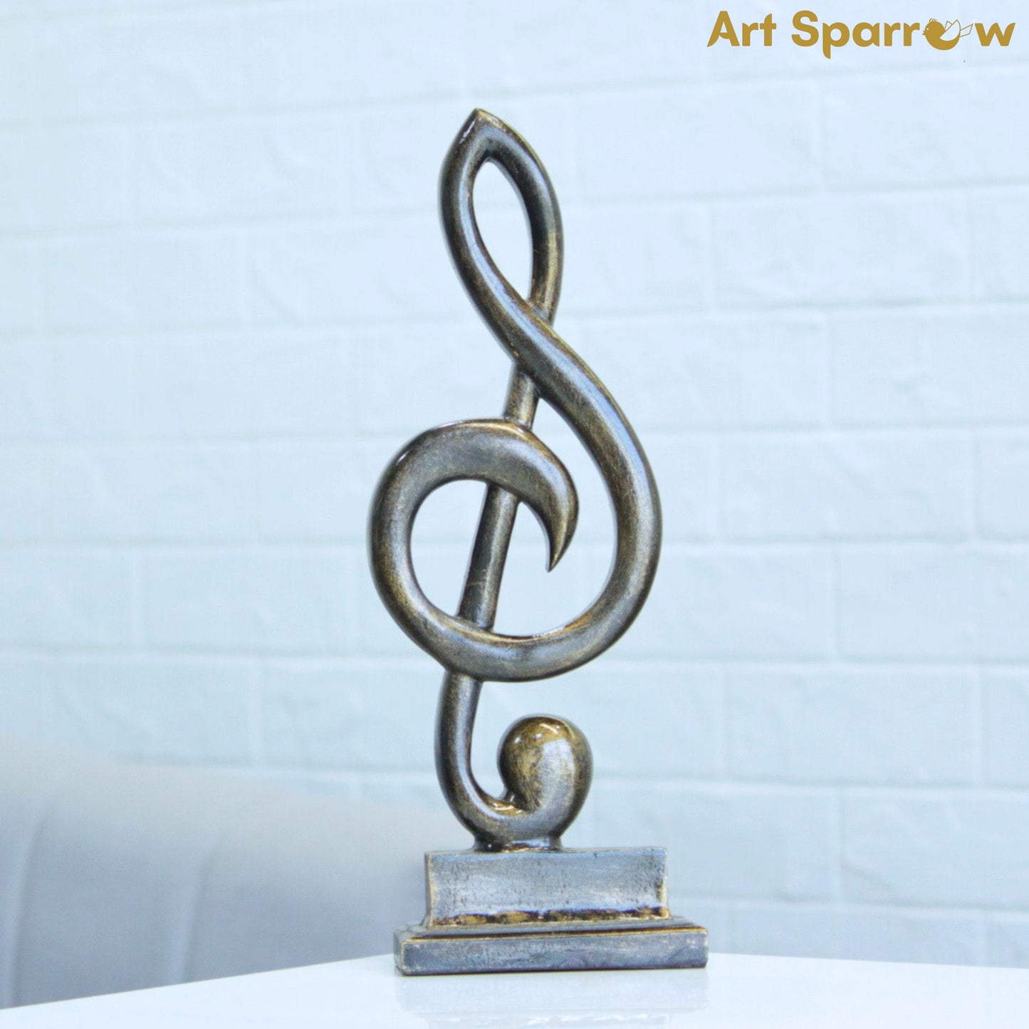 Music Note Decor Sculpture