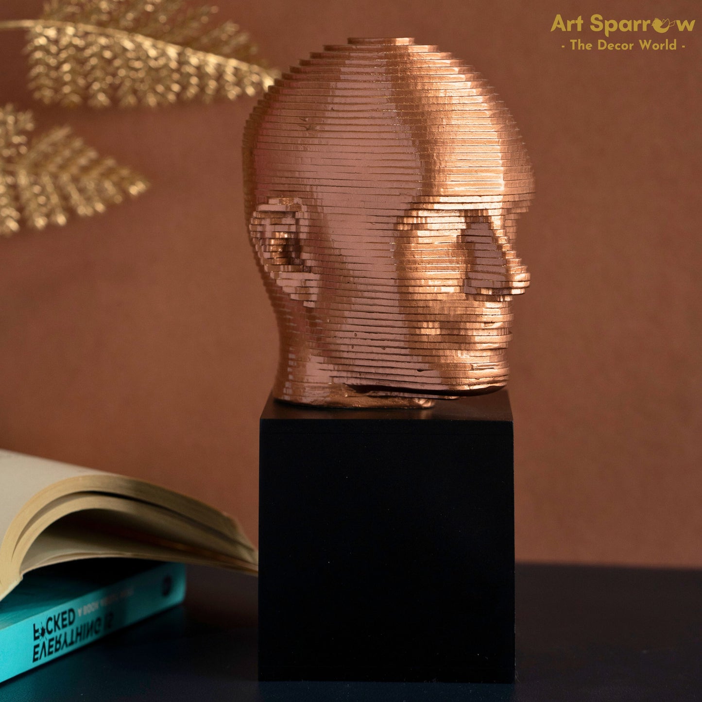 Human Face Bust Art Table Decor