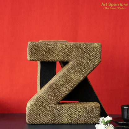 A Z Polyresin Bookends by Art Sparrow