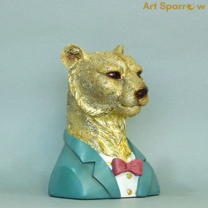 Leopard Figurine Polyresin Decor