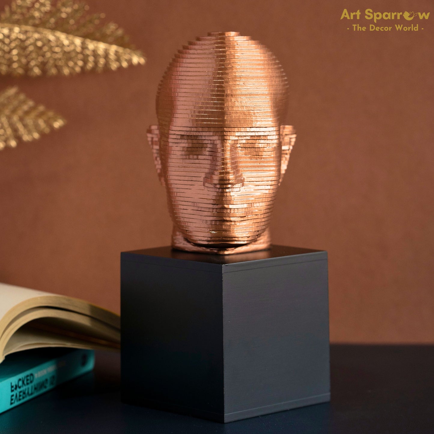 Human Face Bust Art Table Decor