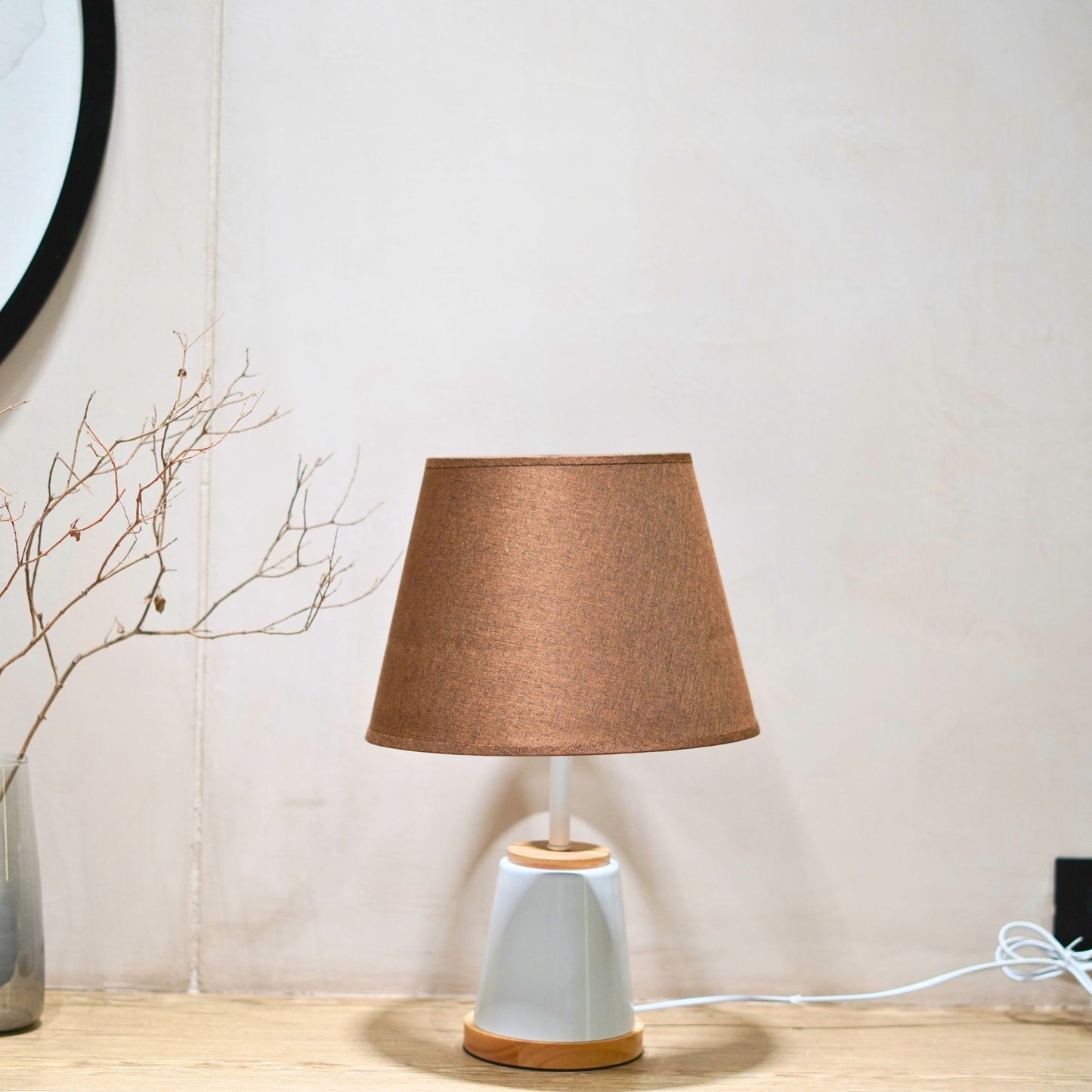 Artage Table Lamp Fabric and Wooden