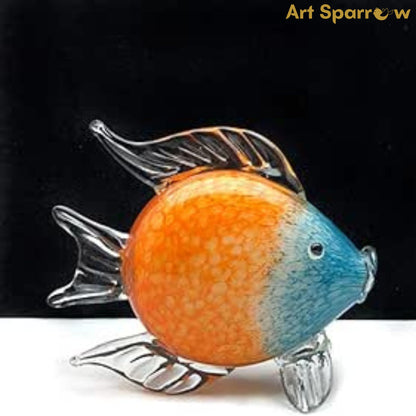 Hand Blown Murano Glass Fish Sclupture