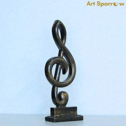 Music Note Decor Sculpture