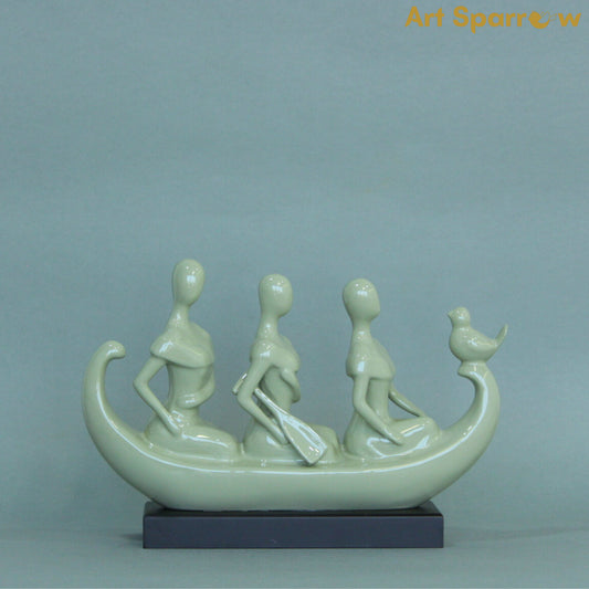 Sailor and Segal Polyresin Statue