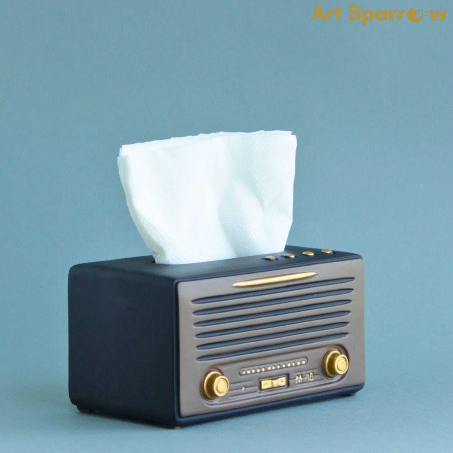 Retro Radio Tissue Holder