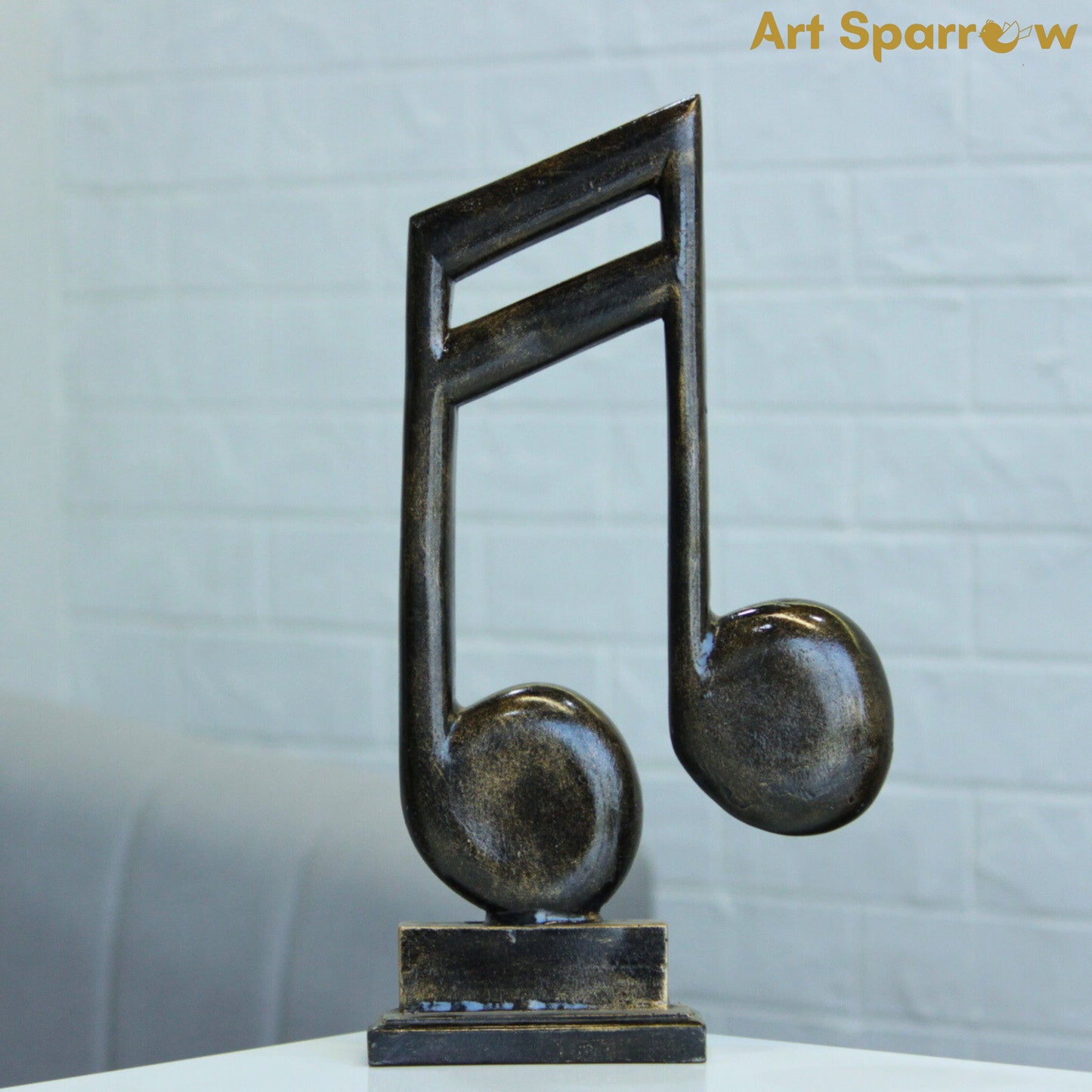 Music Note Decor Sculpture