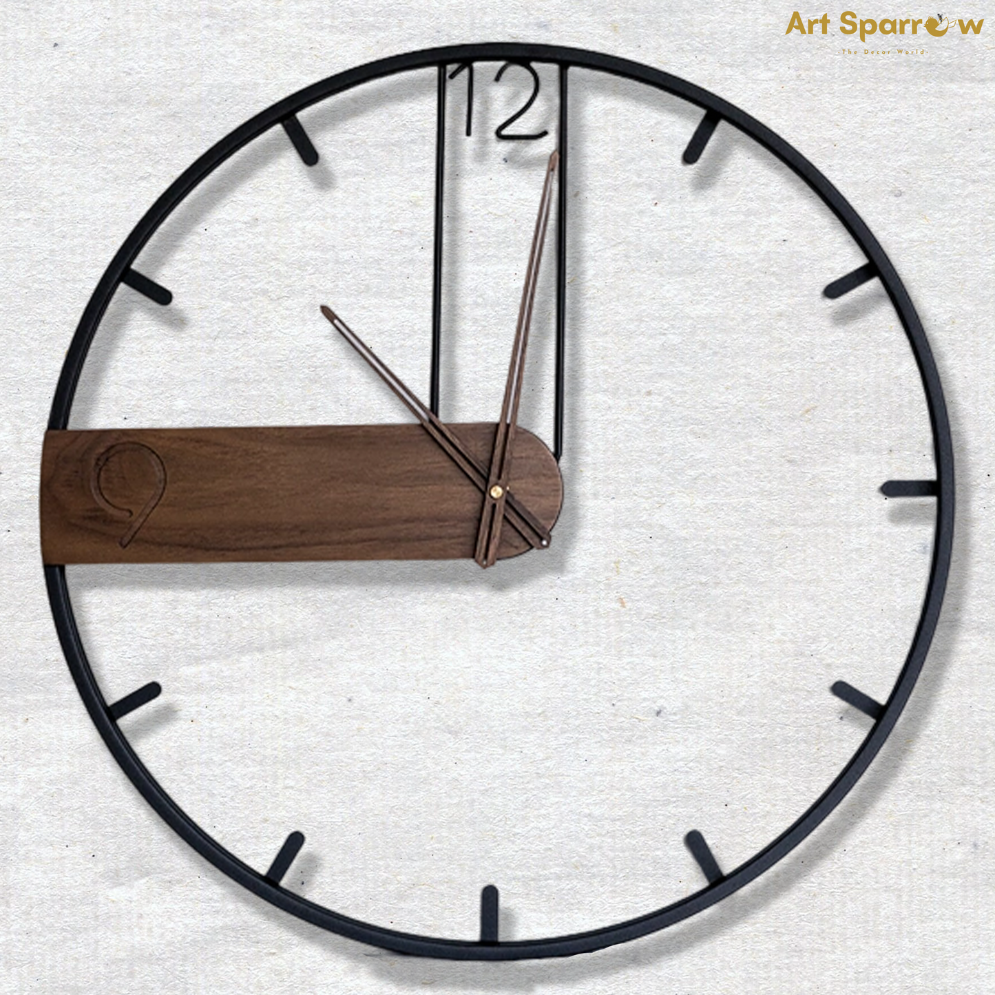 Perfect Wall Decor Silent Clock by Art Sparrow