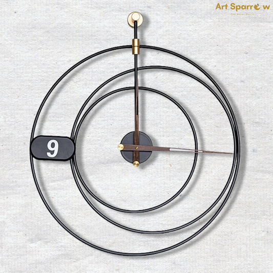 Amazing Rings Wall Clock for Living Room