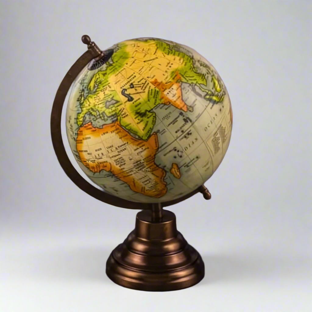 Yellow Cosmic World Desk Globe