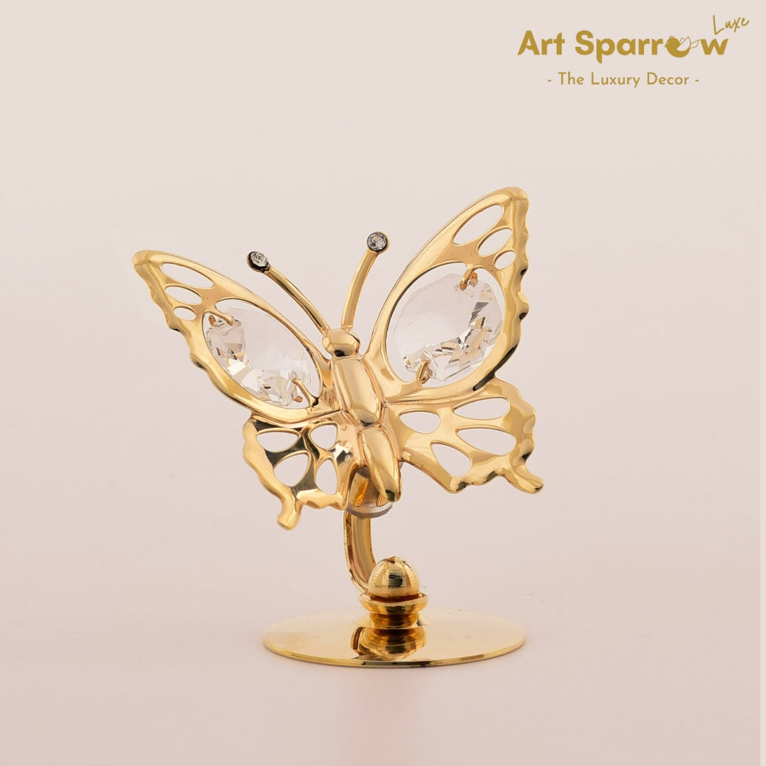 Golden Butterfly Decor Showpiece