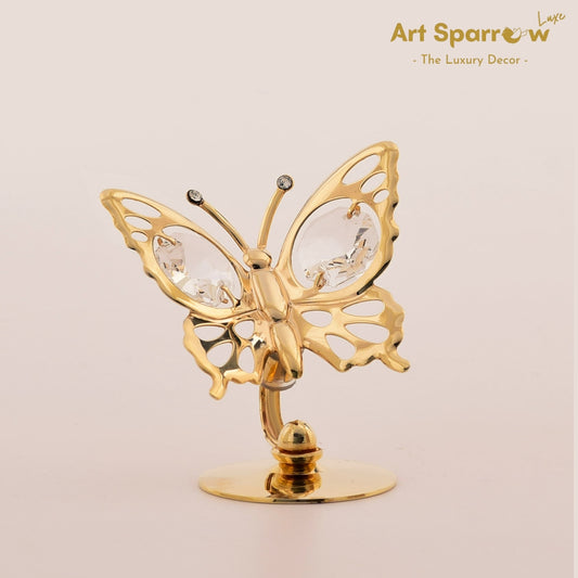 Golden Butterfly Decor Showpiece