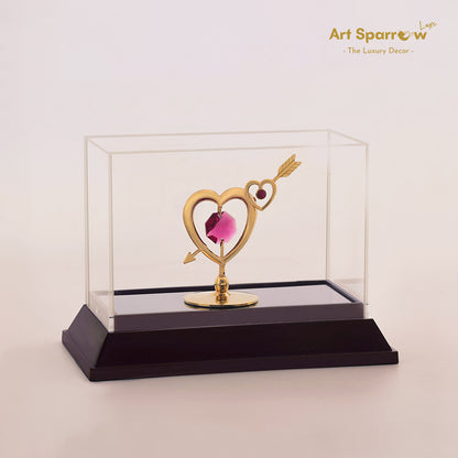 Couple Heart with Arrow Decor Showpiece