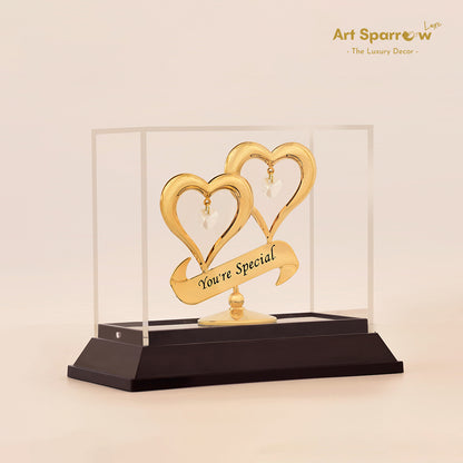 Golden Couple Heart You Are Special Message