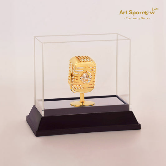 Golden Mic Precisous Gift Decor Showpiece