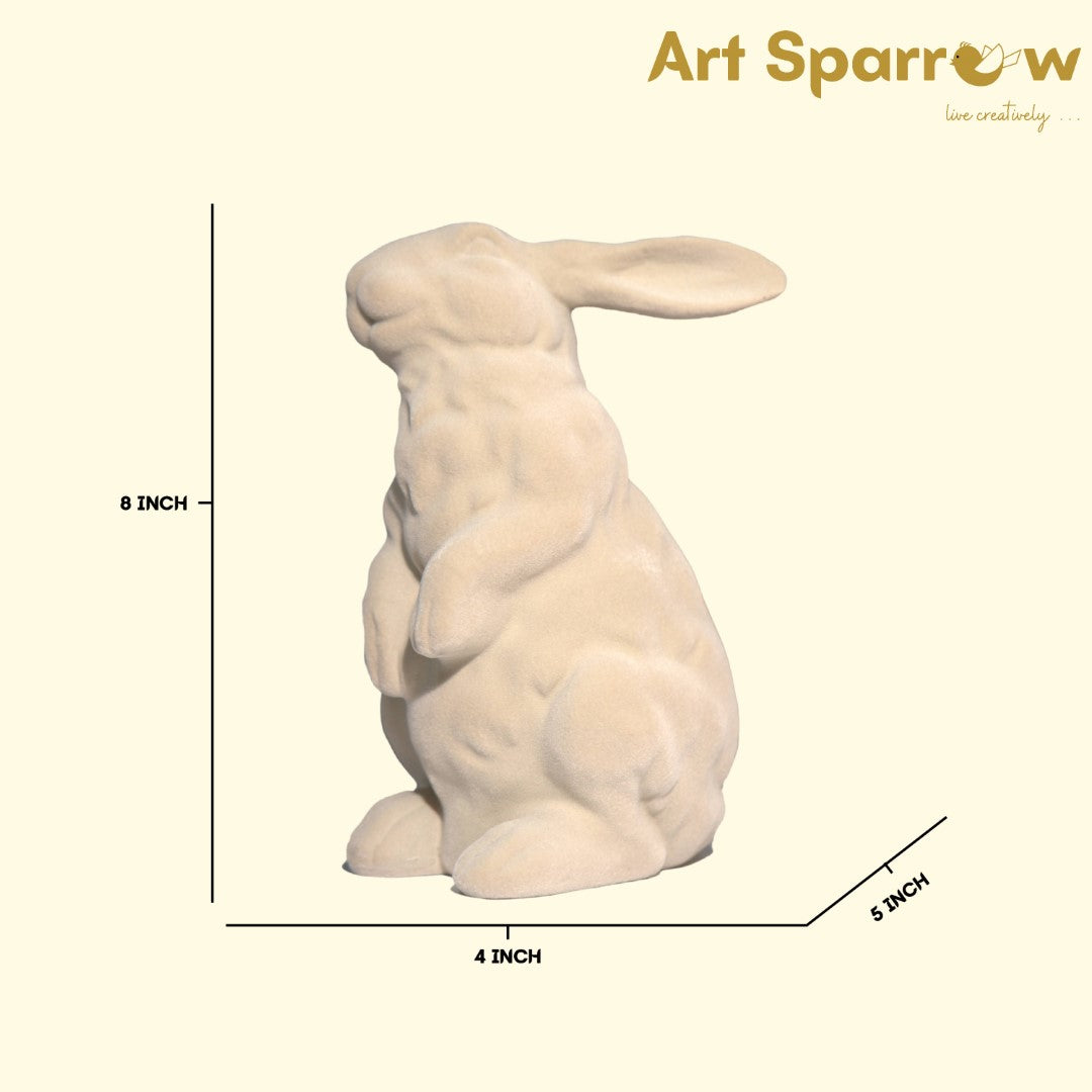 Velvet Finish Bunny Table Artefact