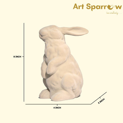 Velvet Finish Bunny Table Artefact