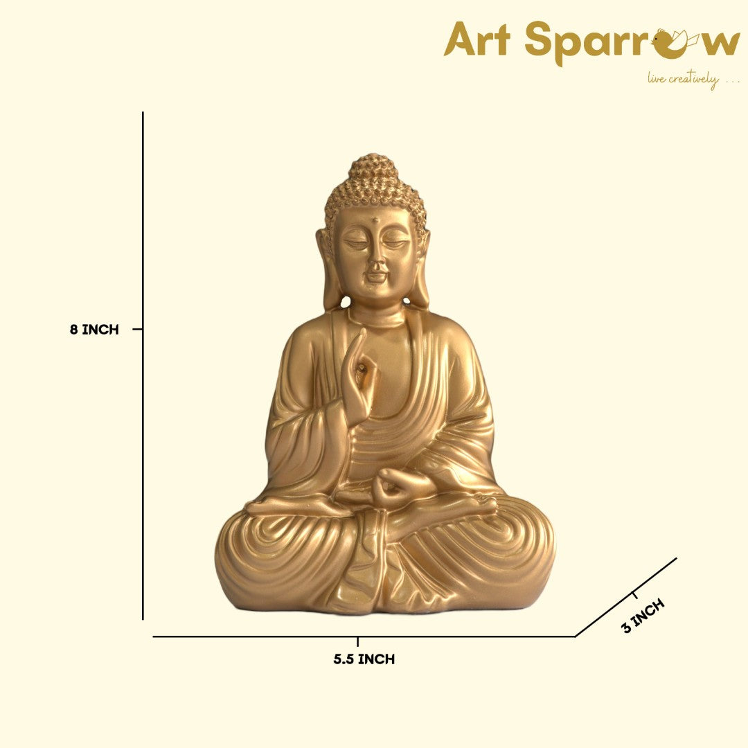 Serene Buddha Polyresin Table Art