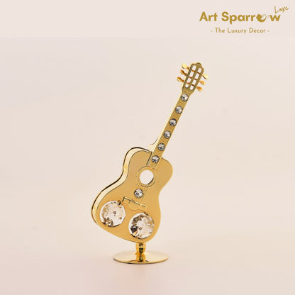 Golden Guitar with Crsytal