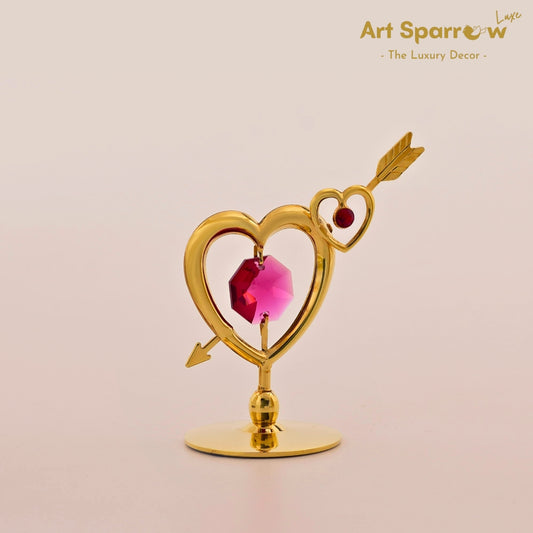 Couple Heart with Arrow Decor Showpiece