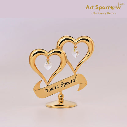 Golden Couple Heart You Are Special Message