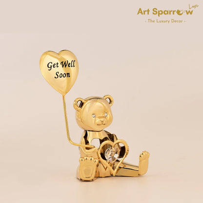 Golden Bear Greeting Get Well Soon Message