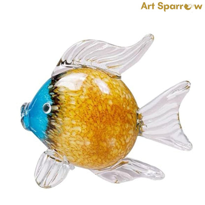 Hand Blown Murano Glass Fish Sclupture