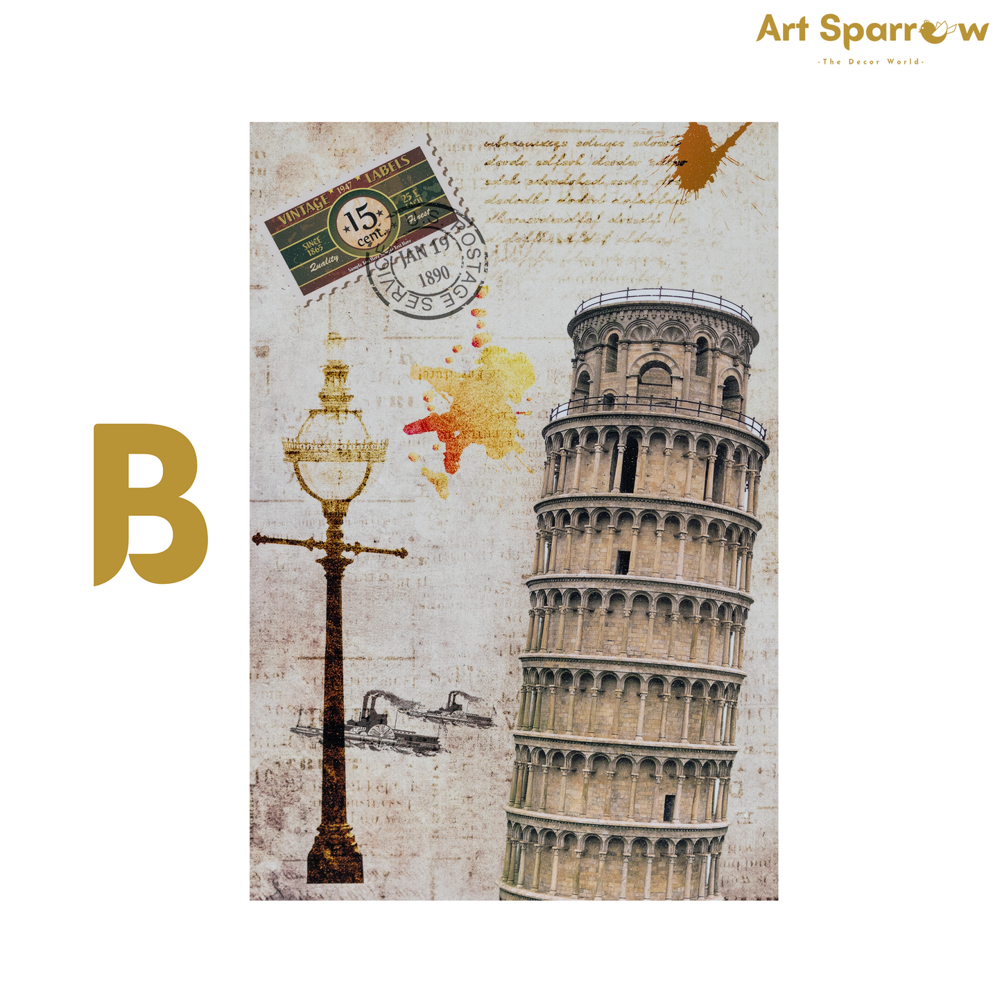 Wonders Monuments Premium Trio Canvas Painting Theme (Set of 3)