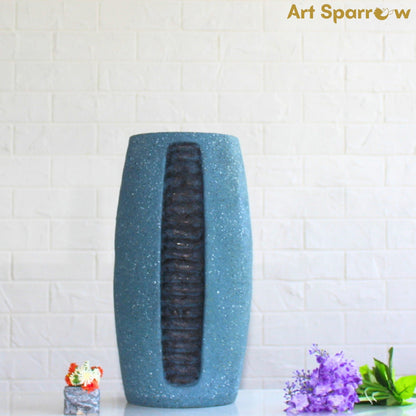 Flower Vase Textured Stone