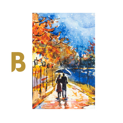 Loving Couple Premium Trio Canvas Painting Theme (Set of 3)